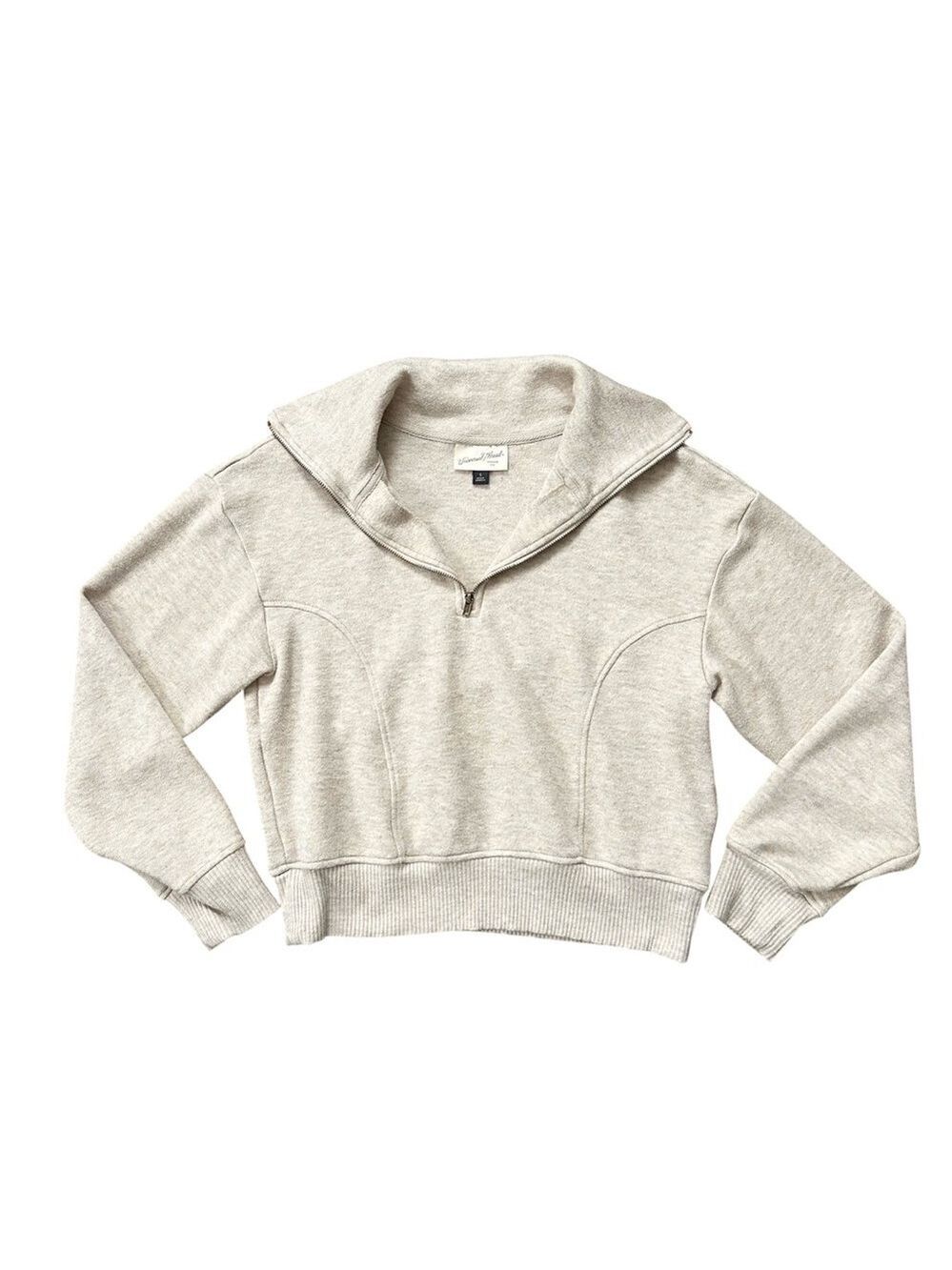 Universal Thread Quarter Zip Pullover Sweater & High Rise Knit Joggers Set Small - Picture 2 of 16